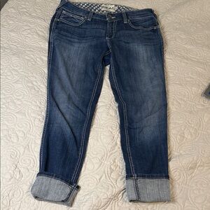 EUC ARIAT 31R Skinny jeans  Medium Wash Cropped Jeans